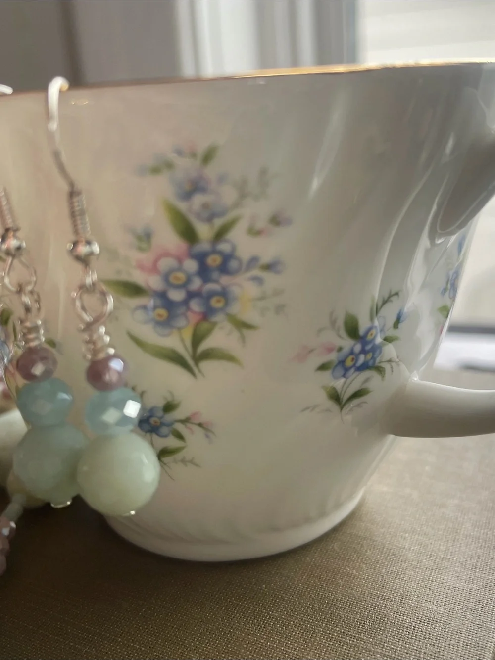 Pastel Mint Teardrop Necklace & Earring Set - Women Jewelry